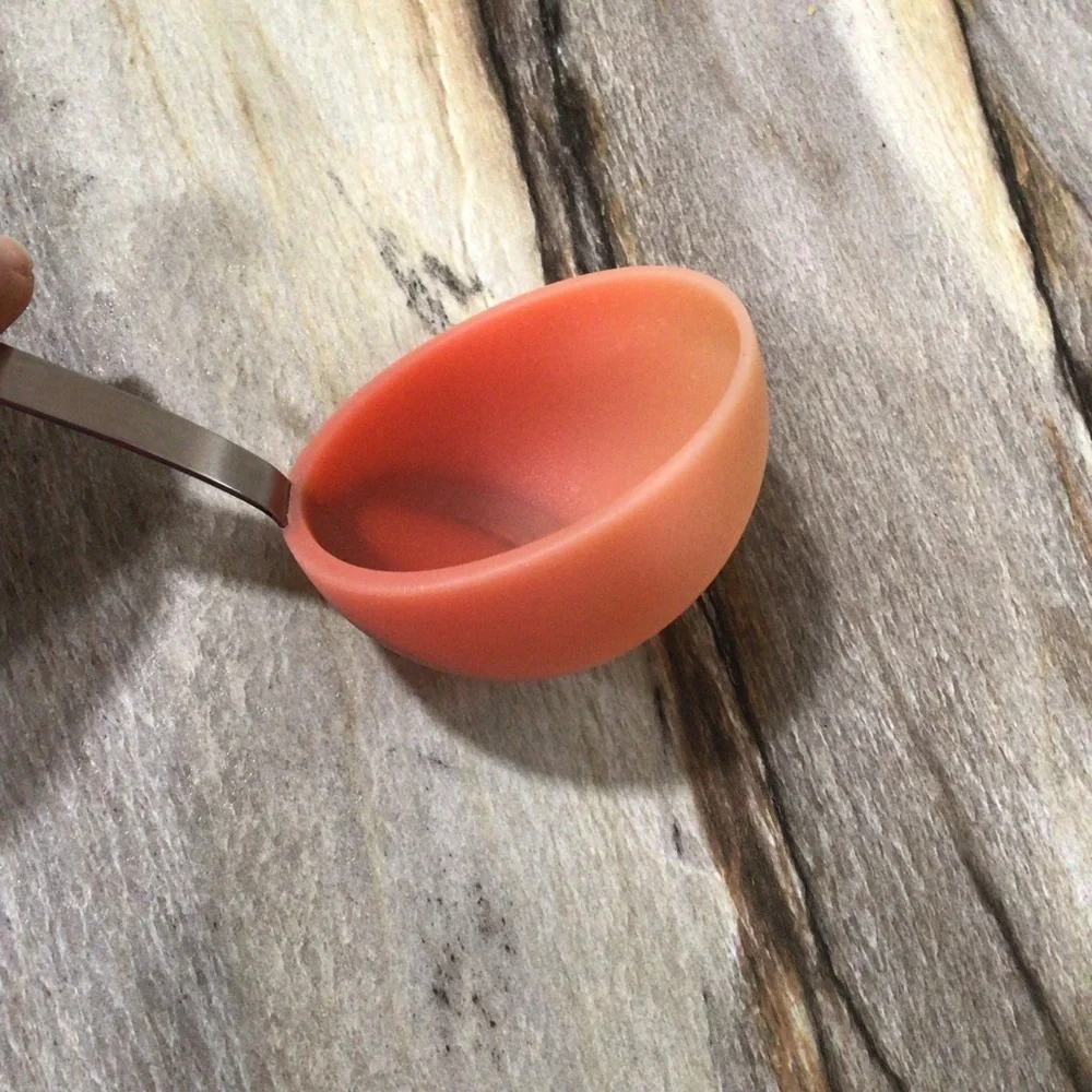 Stainless Steel Silicone Ladle Kitchen Utensil Heat Resistant Serving Spoon 11”